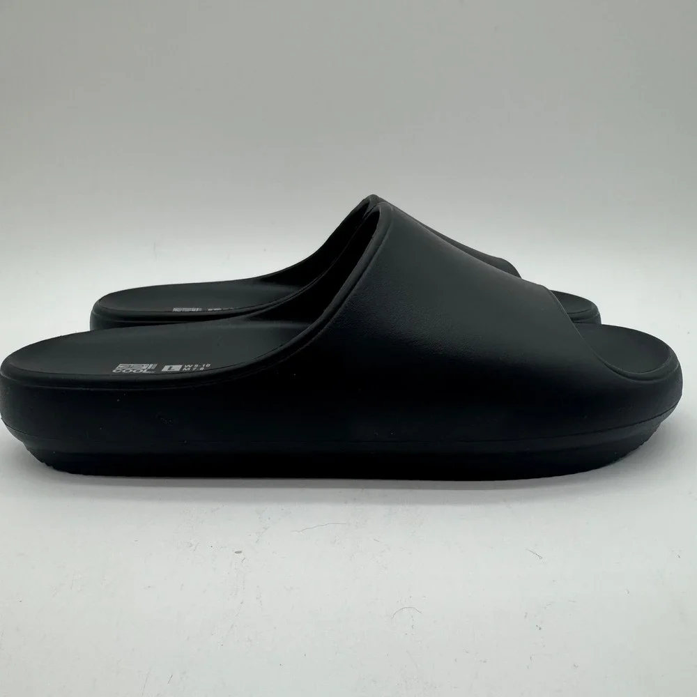 32 Degrees Cool Unisex Cushion Slides Black Slip On Sandals Size L W9-10 M7-8